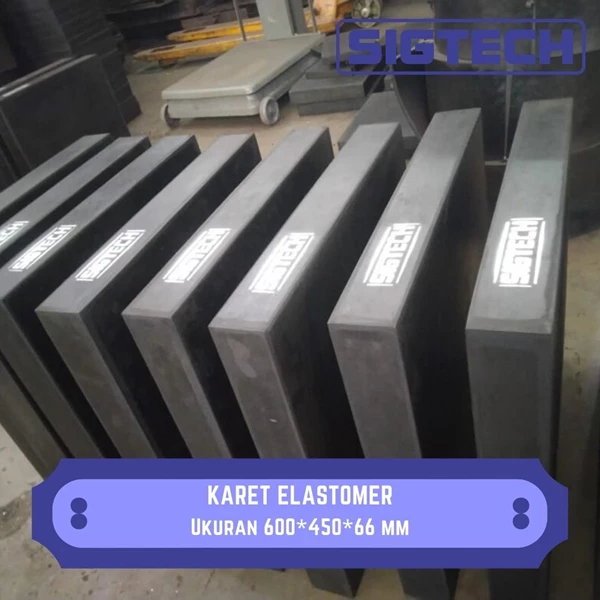 Elastomer Rubber Size 600 * 450 * 66 mm