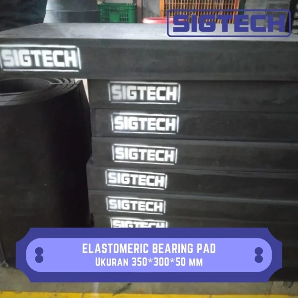 Elastomeric Bearing Pad Ukuran 350*300*50 mm SIG-BP