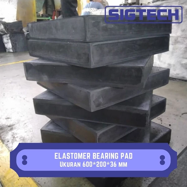 Elastomer Bearing Pad Ukuran 600*200*36 mm SIG-BP
