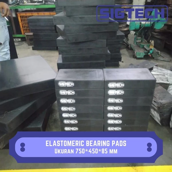 Elastomeric Bearing Pads Size 750*450*85 mm