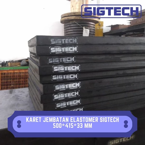 Elastomeric Bridge Rubber SIGTECH 500*415*33 mm