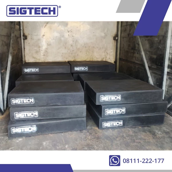 Rubber Elastomer Bearing Pad SIGTECH 400*300*46 mm
