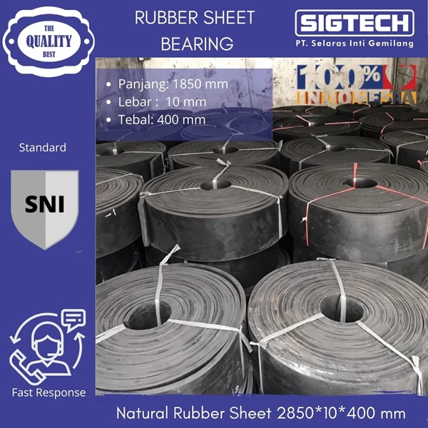 Natural Rubber Sheet SIGTECH 2850*10*400 mm