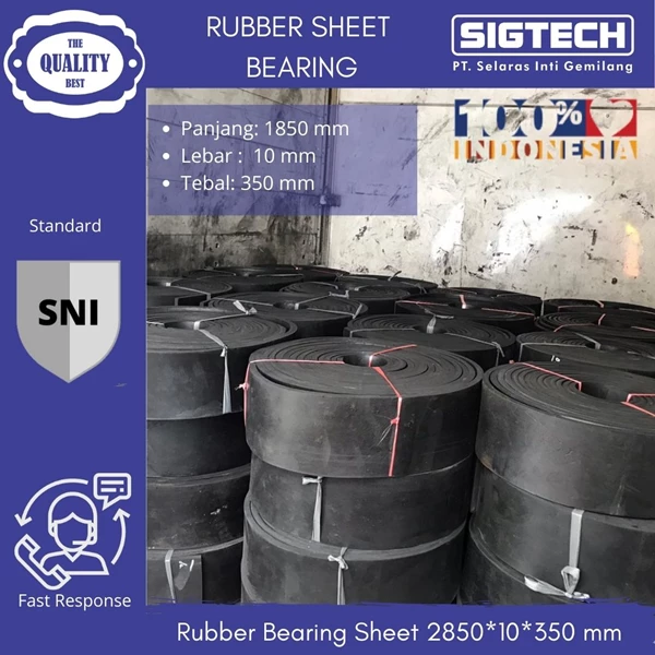 Rubber Sheet Bearing SIGTECH 2850*10*350 mm