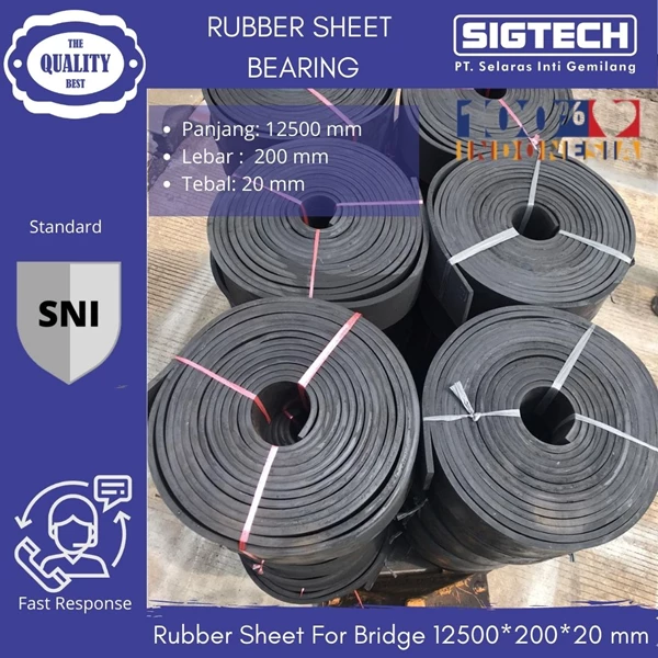 Rubber Sheet For Bridge SIGTECH 12500*200*20 mm